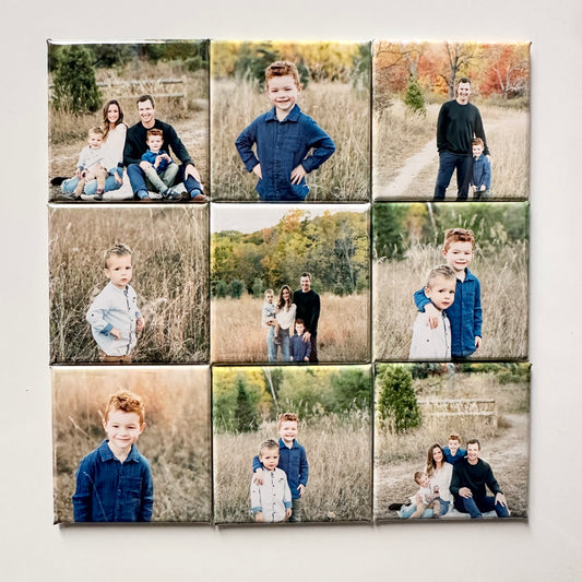 Custom Photo Magnets | Set of 9